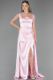 Robe de Soirée Longue Satin Poudre ABU6572