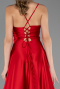 Robe de Soirée Longue Satin Rouge ABU6573