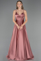 Robe de Soirée Longue Satin Pelure D'oignon ABU6573