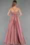 Robe de Soirée Longue Satin Pelure D'oignon ABU6573