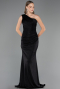 Robe de Soirée Longue Noir ABU6579