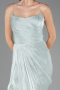 Robe de Soirée Longue Mousseline Menthe ABU6580