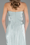 Robe de Soirée Longue Mousseline Menthe ABU6580