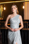 Robe de Soirée Longue Mousseline Menthe ABU6622