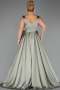 Robe Grande Taille Longue Satin  ABU6576