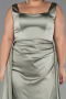 Robe Grande Taille Longue Satin  ABU6576