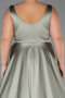 Robe Grande Taille Longue Satin  ABU6576