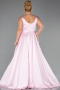 Robe Grande Taille Longue Satin Poudre ABU6576