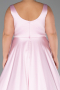 Robe Grande Taille Longue Satin Poudre ABU6576