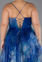 Robe De Graduation Grande Taille Longue Bleu Saxe ABU6586