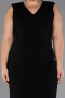 Robe De Fête Grande Taille Midi Noir ABK2690