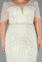 Robe Grande Taille Longue Perlé Menthe ABU6583