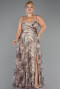 Robe De Graduation Grande Taille Longue Vison ABU6558
