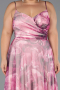Robe De Graduation Grande Taille Longue Rose ABU6558