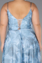 Robe De Graduation Grande Taille Longue Bleu clair ABU6558
