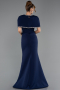 Robe Queue de Poisson Longue Bleu Marine ABU6591