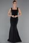 Robe Queue de Poisson Longue Noir ABU6591