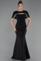 Robe Queue de Poisson Longue Noir ABU6591