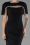 Robe Queue de Poisson Longue Noir ABU6591