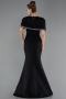Robe Queue de Poisson Longue Noir ABU6591