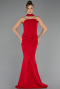 Robe Queue de Poisson Longue Rouge ABU6575