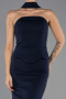 Robe Queue de Poisson Longue Bleu Marine ABU6575