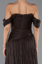 Robe de Soirée Longue Mousseline Brun ABU6602