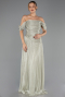 Robe de Soirée Longue Mousseline Menthe ABU6602