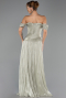 Robe de Soirée Longue Mousseline Menthe ABU6602