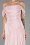 Robe de Soirée Longue Mousseline Poudre ABU6602