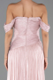 Robe de Soirée Longue Mousseline Poudre ABU6602