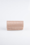 Sac de Soirée Luxe Argenté Rose SH806