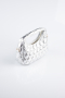 Sac de Soirée Luxe Cuir Argent KC410