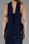 Robe Queue de Poisson Longue Bleu Marine ABU6620