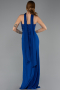 Robe de Soirée Longue Bleu Saxe ABU5564