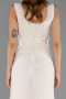 Robe de Soirée Longue Beige ABU6552