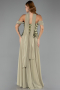 Robe Grande Taille Longue Mousseline Pistache vert ABU6535