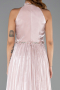 Robe de Soirée Longue Mousseline Poudre ABU6614