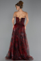 Robe de Soirée Longue Rouge Bordeaux ABU3360