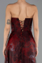 Robe de Soirée Longue Rouge Bordeaux ABU3360