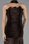 Robe de Soirée Longue Mousseline Brun ABU6643