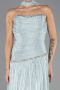 Robe de Soirée Longue Mousseline Menthe ABU6644
