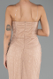 Robe Queue de Poisson Longue Dantelle Cuivre ABU6647