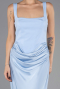 Robe de Soirée Longue Satin Bleu clair ABU6649