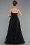 Robe de Soirée Longue Noir ABU6408