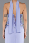 Robe de Soirée Longue Satin Lilas ABU6655