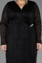 Robe De Soirée Grande Taille Longue Noir ABU6609