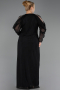 Robe Grande Taille Longue Noir ABU6658