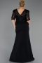 Robe de Soirée Grande Taille Longue Noir ABU6618