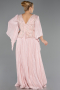 Robe De Soirée Grande Taille Longue Mousseline Poudre ABU6619